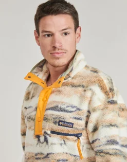 Columbia - HELVETIA II PRINTED HALF SNAP FLEECE Beige New