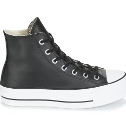 Online Converse - CHUCK TAYLOR ALL STAR LIFT CLEAN LEATHER HI Noir