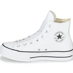 Converse - CHUCK TAYLOR ALL STAR LIFT CLEAN LEATHER HI Blanc Clearance
