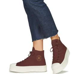 Discount Converse - CHUCK TAYLOR ALL STAR MODERN LIFT WINTER Bordeaux