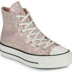 Converse - CHUCK TAYLOR ALL STAR LIFT PLATFORM GLITTER Rose Clearance