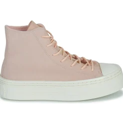 Discount Converse - CHUCK TAYLOR ALL STAR MODERN LIFT PLATFORM MONO SUEDE Rose