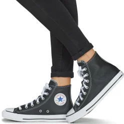 Converse - CHUCK TAYLOR ALL STAR LEATHER HI Noir Outlet