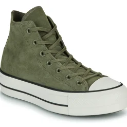 Converse - CHUCK TAYLOR ALL STAR LIFT PLATFORM COLORFUL SUEDE Vert