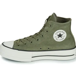 Converse - CHUCK TAYLOR ALL STAR LIFT PLATFORM COLORFUL SUEDE Vert