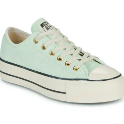 Converse - CHUCK TAYLOR ALL STAR LIFT PLATFORM SUEDE Vert Discount