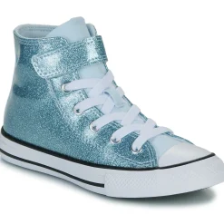 Converse - CHUCK TAYLOR ALL STAR COATED GLITTER EASY-ON Bleu Sale