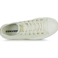 Sale Converse - CHUCK TAYLOR ALL STAR LIFT PLATFORM GOLD Blanc
