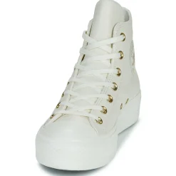 Best Converse - CHUCK TAYLOR ALL STAR LIFT PLATFORM GOLD Blanc