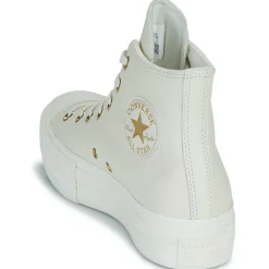 Best Converse - CHUCK TAYLOR ALL STAR LIFT PLATFORM GOLD Blanc