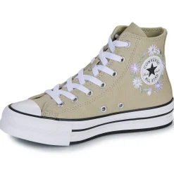 Discount Converse - CHUCK TAYLOR ALL STAR EVA LIFT PLATFORM FLORALS Beige
