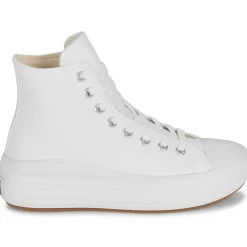 Converse - CHUCK TAYLOR ALL STAR MOVE PLATFORM LEATHER Blanc Best