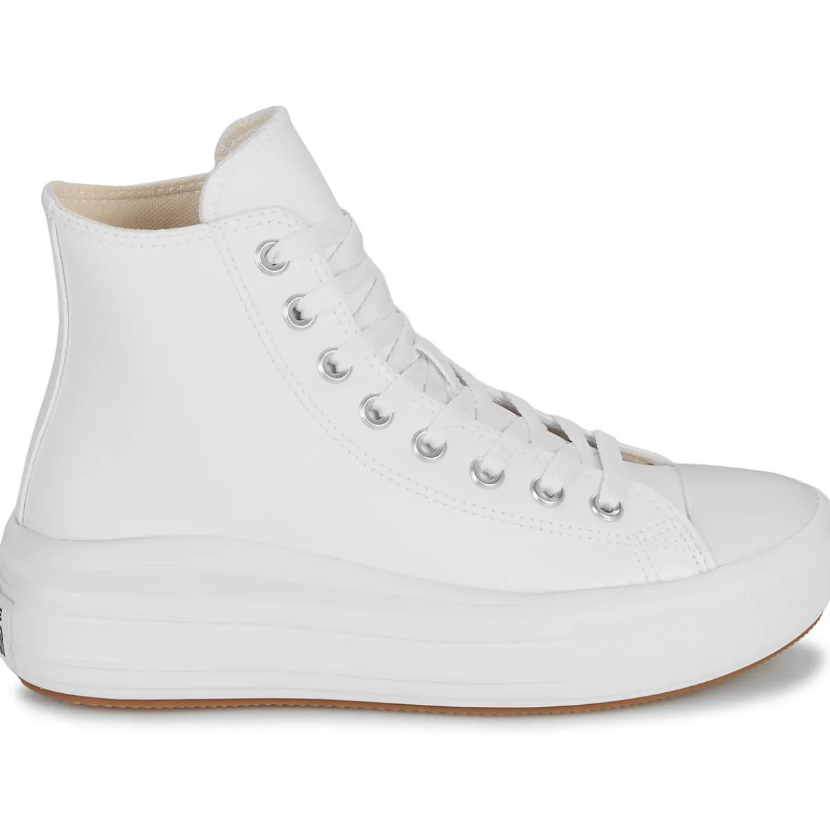 Converse - CHUCK TAYLOR ALL STAR MOVE PLATFORM LEATHER Blanc Best