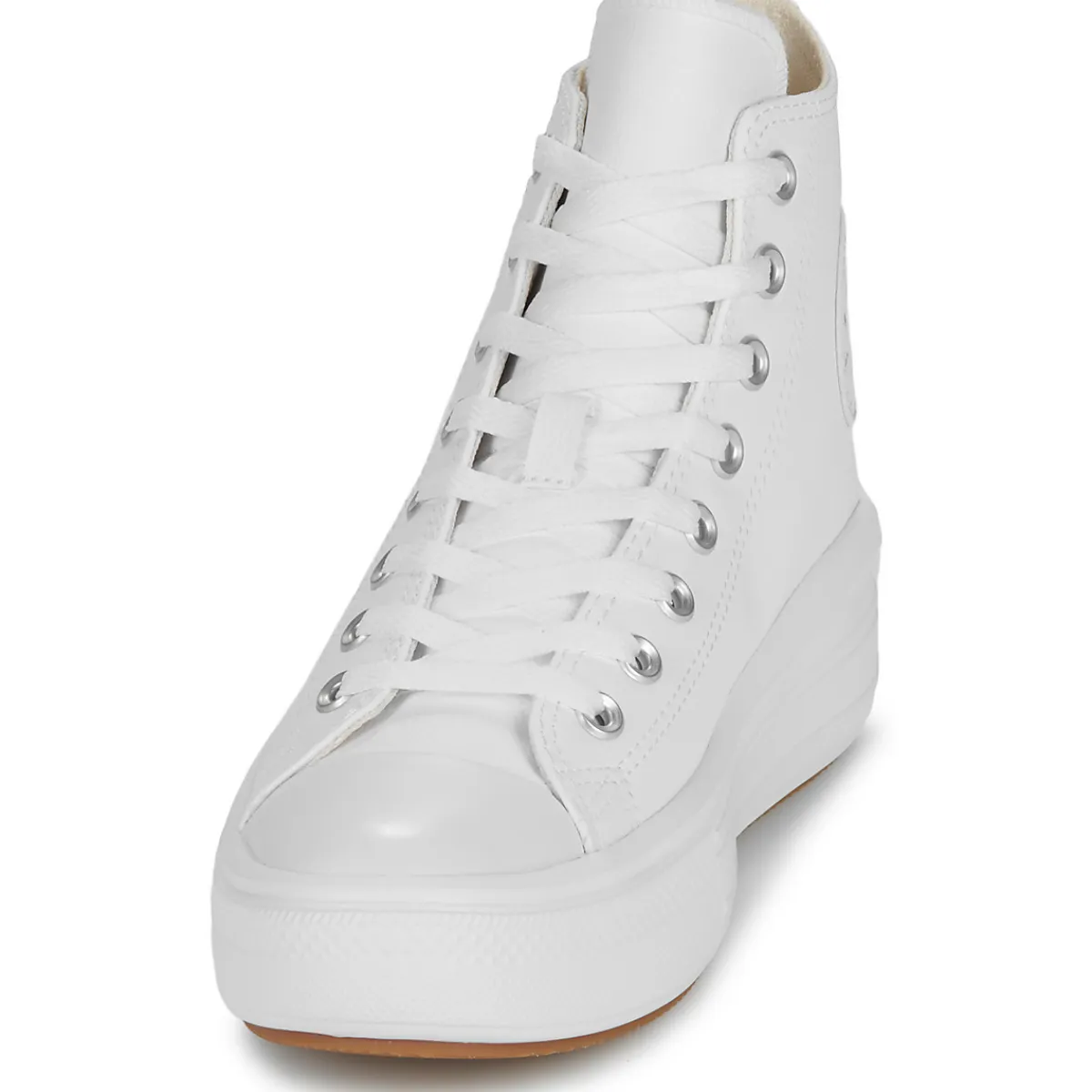 Converse - CHUCK TAYLOR ALL STAR MOVE PLATFORM LEATHER Blanc Best