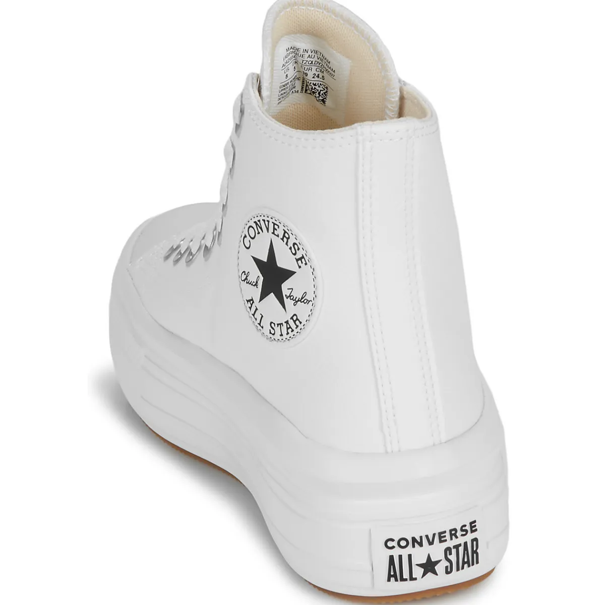 Converse - CHUCK TAYLOR ALL STAR MOVE PLATFORM LEATHER Blanc Best