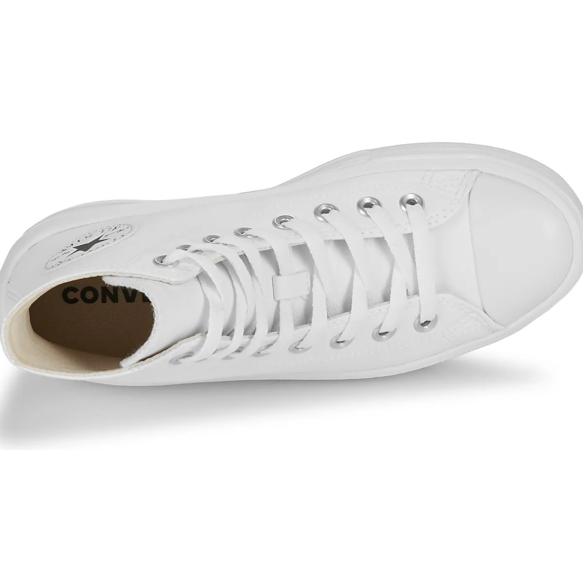 Converse - CHUCK TAYLOR ALL STAR MOVE PLATFORM LEATHER Blanc Best