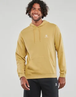 New Converse - GO-TO EMBROIDERED STAR CHEVRON PULLOVER HOODIE Jaune