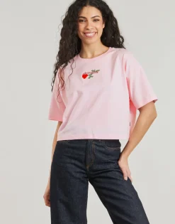 Discount Converse - TLMN VDAY CROP OS TEE Rose
