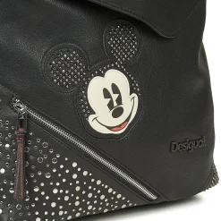 Desigual - BACK MICKEY STUDSTYLE JERSEYMAX PU BLACK