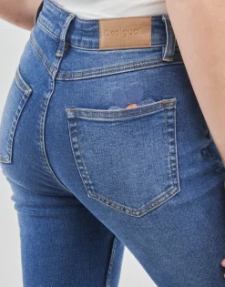 Desigual - DENIM_LUNA Bleumoyen Outlet