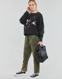 Online Desigual - PANT_MICKEY CAMO FLOWERS