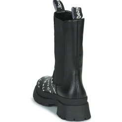Desigual - SHOES CHELSEA HIGH LETTERING Noir Discount