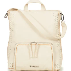 Desigual - TRAMA BACKPACK PRETORIA Blanc Best