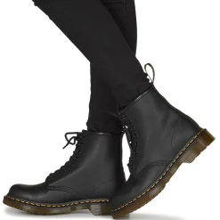 Online Dr. Martens - 1460 BLACK GREASY Noir
