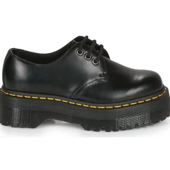 Dr. Martens - 1461 QUAD BLACK POLISHED SMOOTH Noir Discount