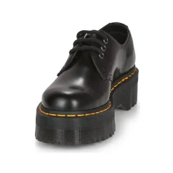 Dr. Martens - 1461 QUAD BLACK POLISHED SMOOTH Noir Discount