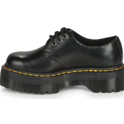 Dr. Martens - 1461 QUAD BLACK POLISHED SMOOTH Noir Discount
