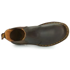 Hot Dr. Martens - 2976 YS DARK BROWN CRAZY HORSE Marron