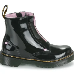 Dr. Martens - Bex Heart Zip Boot J Black Patent Lamper
