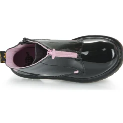Dr. Martens - Bex Heart Zip Boot J Black Patent Lamper