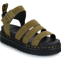 Dr. Martens - Blaire Muted Olive Tumbled Nubuck Taupe Best