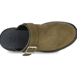 New Dr. Martens - Brookline Mule DMs Olive Bronx Suede Kaki