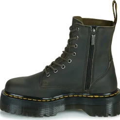Dr. Martens - Jadon Charcoal Grey Burnished Waxy Pull Up