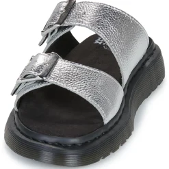 Outlet Dr. Martens - Josef Slide Silver Metallic Tumble Argenté