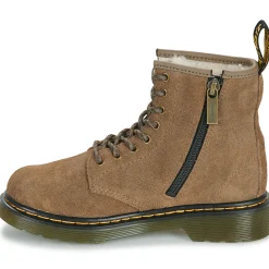 Discount Dr. Martens - Serena J Dark Khaki Bronx Suede Beige