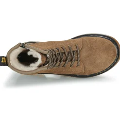 Discount Dr. Martens - Serena J Dark Khaki Bronx Suede Beige