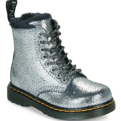 Dr. Martens - Serena T Silver Distressed Foil