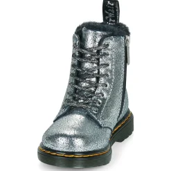 Dr. Martens - Serena T Silver Distressed Foil