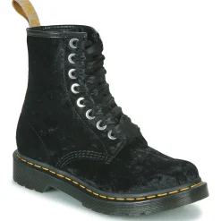 Dr. Martens - VEGAN 1460 BLACK VELVET Noir Discount