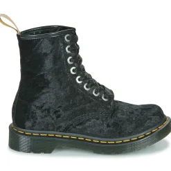 Dr. Martens - VEGAN 1460 BLACK VELVET Noir Discount