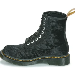 Dr. Martens - VEGAN 1460 BLACK VELVET Noir Discount