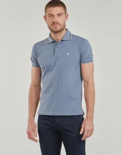 Emporio Armani - POLO 8N1FB4 BleuCiel Online