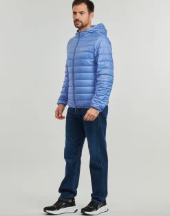 Hot Emporio Armani EA7 - CORE IDENTITY DOWN JACKET HD Bleu