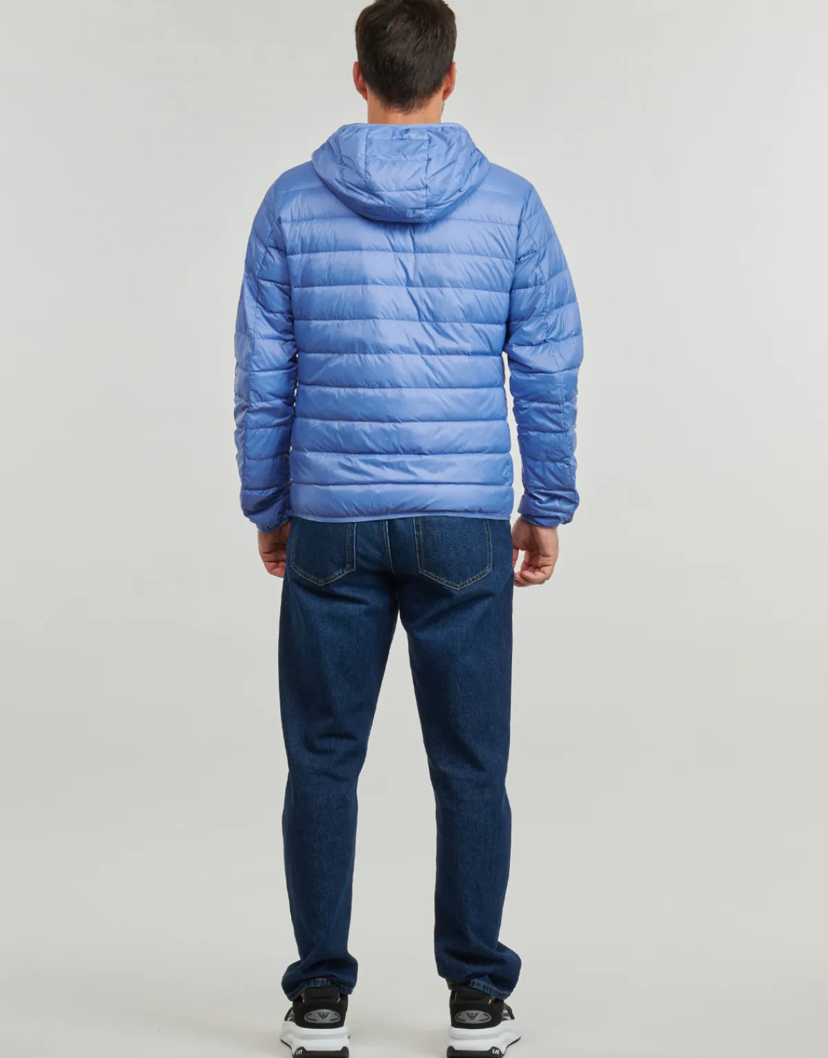 Hot Emporio Armani EA7 - CORE IDENTITY DOWN JACKET HD Bleu