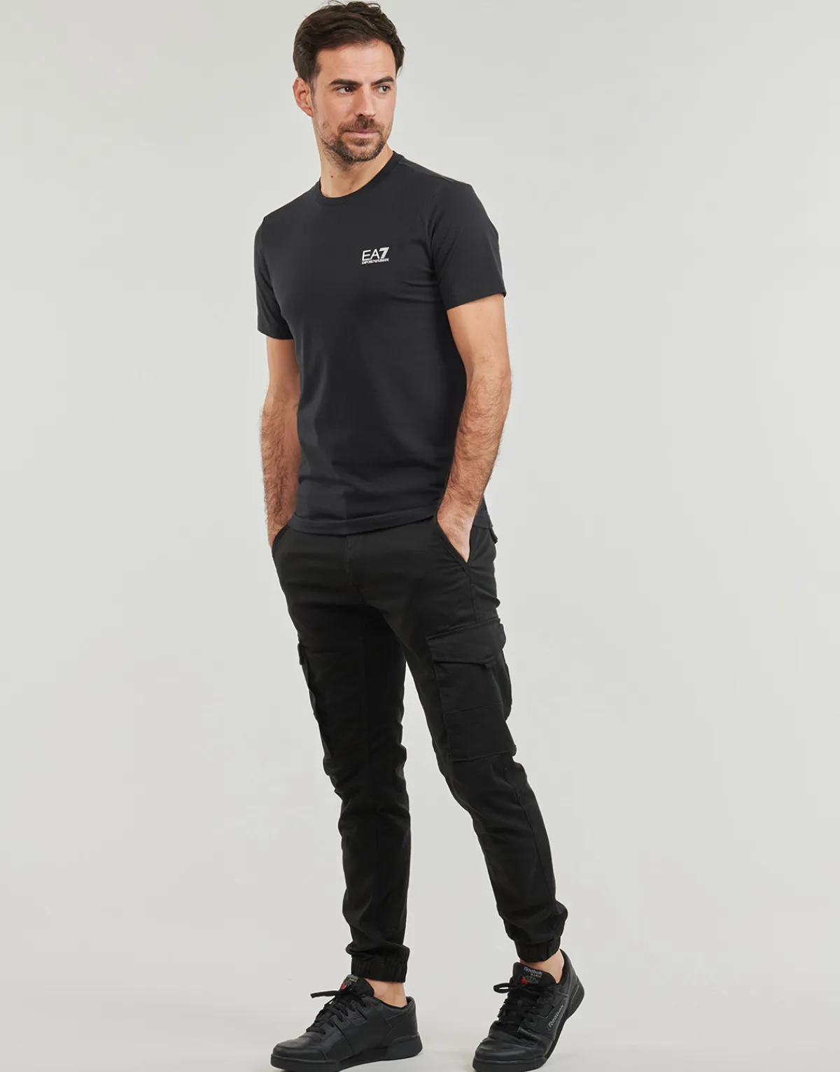 Discount Emporio Armani EA7 - CORE IDENTITY TSHIRT Marine