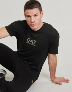 Emporio Armani EA7 - TRAIN GOLD LABEL TEE PUNTO ROMA BIG LOGO  7M000301 Noir Sale